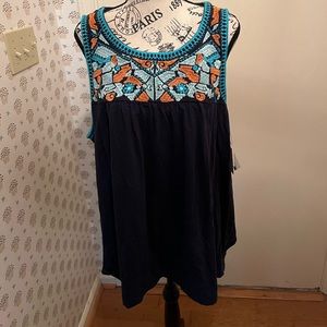 Crown and Ivy 2X sleeveless top NWT